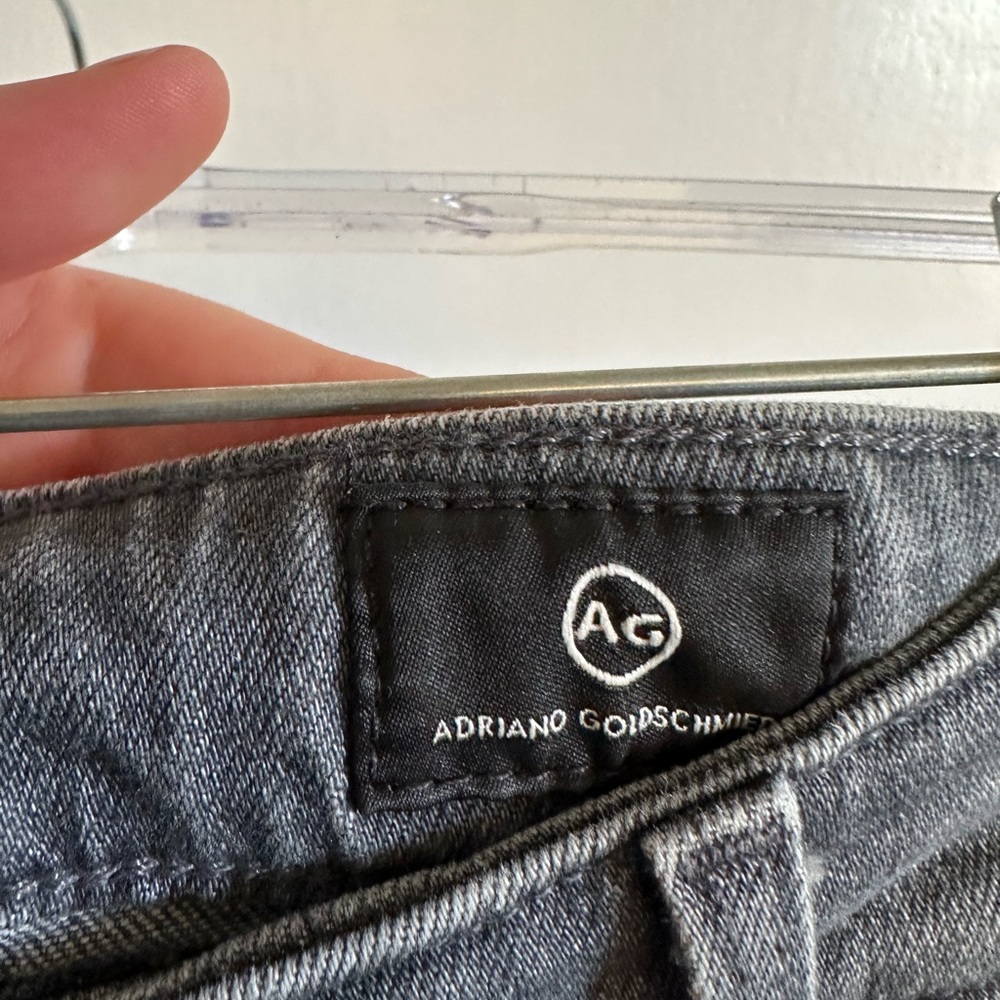 AG Adriano Goldschmied Light Gray Farrah High Rise Skinny Ankle Jeans size 28R - Picture 7 of 11